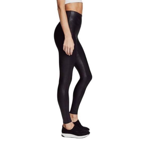 Spanx Black Leggings High Rise Women's Sz L‎ Comfy Stretch Slimming Leggings - Picture 5 of 15